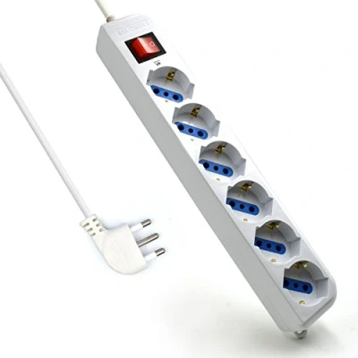 Abbildung von Ewent EW3922 Mehrfachsteckdose/Steckdosenleiste mit 6 Steckplätzen, 250 V / 2.500 W