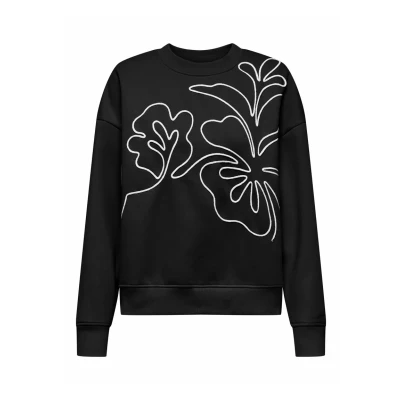 Abbildung von JdY Damen Jdycanoa L/S Emb Sweat JRS, Black, S