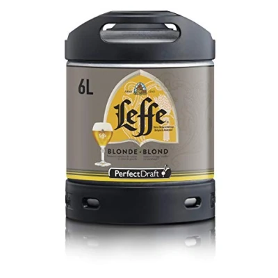 Abbildung von Leffe Blonde, Abteibier Bier aus Belgien, Perfect Draft Mehrweg Fassbier, 6 L (1er Pack)