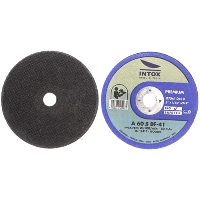 Abbildung von NTOX 75mm x 1,0mm Trennscheiben 50er Pack für Metall, Stahl &amp; Edelstahl Dünne Akku Flexscheiben, Premium INOX Scheiben Winkelschleifer