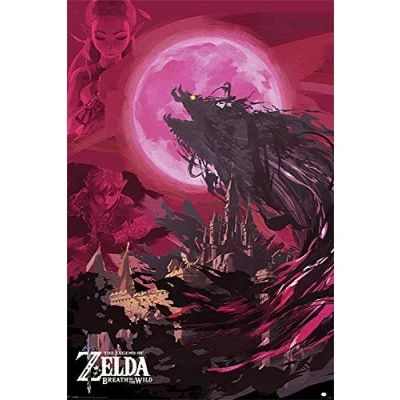 Abbildung von Close Up The Legend of Zelda Poster Breath Wild 61x91,5 cm + 2 St. Schwarze Posterleisten mit Aufhängung