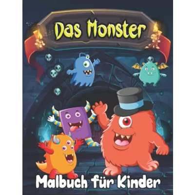 Abbildung von Das Monster Malbuch für Kinder: 60 wunderschöne Motive zum ausmalen