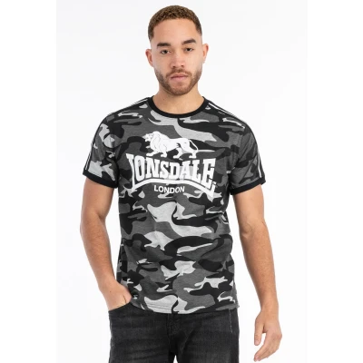 Abbildung von Lonsdale London CREGNEASH Männer T Shirt graucamo XXL 60% Baumwolle, 40% Polyester Streetwear