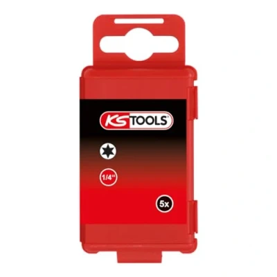Abbildung von KS Tools 911.3380 1/4&quot; CLASSIC Bit TX,75mm, T8, 5er Pack