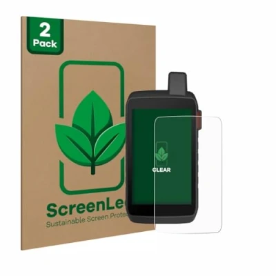 Abbildung von ScreenLeaf (2 Stück Schutzfolie für Garmin Montana 760i [nachhaltiger Displayschutz, Folie, transparent, kratzfest]