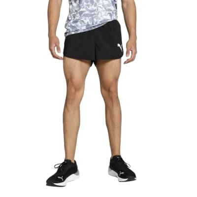Abbildung von PUMA Herren Cross The Line Split Short 2.0 Gewebte Schwarz einfarbig, L