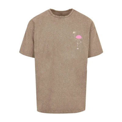 Abbildung von Merchcode Flamingo ACID Washed Tshirt print, Herren, Größe: 4XL, Darkkhaki