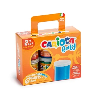 Abbildung von Carioca Finger paint, Multi, Waschbar, 80 ml
