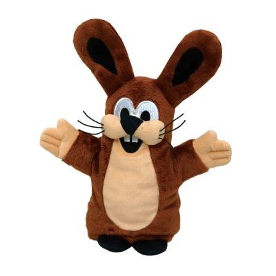 Abbildung von Handpuppe Hase aus Der TV Serie kleine Maulwurf, 28 cm