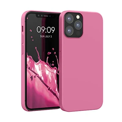 Abbildung von kwmobile Hülle kompatibel mit Apple iPhone 12 / Pro Silikon Handy Case Handyhülle weiche Oberfläche kabelloses Laden Sweet Candy