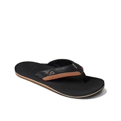 Abbildung von Reef Herren Cushion Dawn Flip Flops, Black/TAN, 37.5 EU