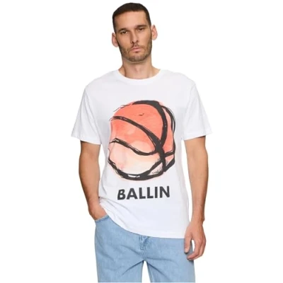 Abbildung von Mister Tee BALL Tshirt print, Herren, Größe: Small, White