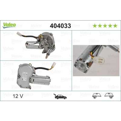 Abbildung von VALEO 404033 Scheibenwischermotor 12 hinten für Links /Rechtslenker