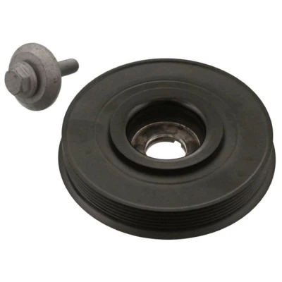 Abbildung von febi BILSTEIN 33784 Kurbelwellenriemenscheibe 6PK 153 5 mit Schraube, für Kurbelwelle Plus FORD: FIESTA 5, Fusion Kombi, CITROËN: C3 I Schrägheck