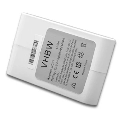 Abbildung von vhbw Akku kompatibel mit Dyson DC43, DC35 Multi Floor, DC45, DC43h Animal Pro Staubsauger Home Cleaner Heimroboter Typ B (2000mAh, 22,2V, weiß)