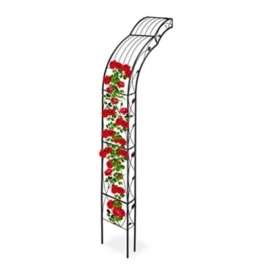 Abbildung von relaxdays Rosenbogen Halbrunder zur Wandmontage