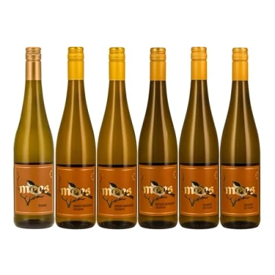Abbildung von WEINGUT MEES Weisswein säurearm Probierpaket, 6 x 0,75l Säurearme milde Weine trocken &amp; feinherb von der Nahe im Set Als Weinprobe Geschenk Wein Verkostungs Paket Deutschland