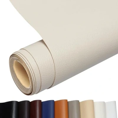 Abbildung von Kunstleder Selbstklebend, Leder Patch 60 * 200cm Reparatur PU Lederreparaturband für Sofas, Handtaschen, Jacken, Autositze, Möbel (ReisweiB)