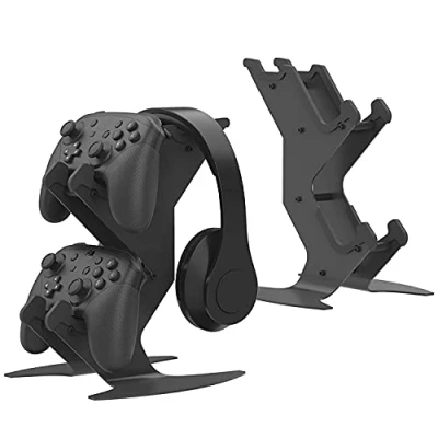 Abbildung von NBCP Controller Halterung Universeller Ständer für Xbox Series X, One, 360, PS5, PS4, Nintendo Switch, Steam Controller, Ideal Desktop PC Gamepads und Mobile Geräte