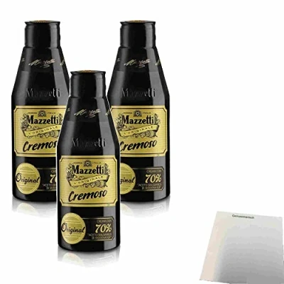 Abbildung von Mazzetti Balsamico Cremoso 3er Pack (3x215ml Flasche) + usy Block
