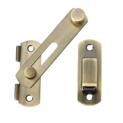 Abbildung von SAYAYO Türriegel Edelstahl Riegelschloss Klein Schiebetür Schloss Türschloss Flip Latch mit Fester Schraube, Torriegel 2,6 mm Dicke für Scheunen Schiebetür, Weinschrank