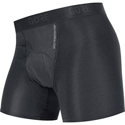 Abbildung von GORE WEAR C3 Damen Fahrrad Boxer Shorts mit Sitzpolster WINDSTOPPER, 34, Schwarz