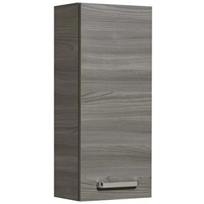 Abbildung von Pelipal Badezimmer Hängeschrank Quickset 912 in Sangallo Grau quer, 30 cm breit Bad Wandschrank mit 1 Tür und 2 Einlegeböden