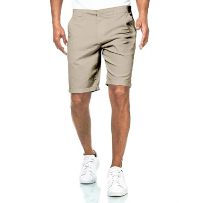 Abbildung von Smith &amp; Solo Chino Shorts Kurz, Kurze Hosen Herren Baumwolle, Bermuda Hose Sommer, Laufshorts Männer Trainingshose (Khakibraun, L)