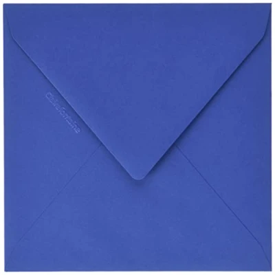 Abbildung von Clairefontaine 5648C Packung mit 20 Umschläge Pollen in Format 140 x mm, 120g, ideal für Einladungen und Korrepondenz, Dunkelblau, 1 Pack