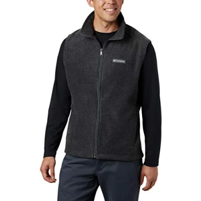 Abbildung von Columbia Herren Steens Mountain Vest Fleece Weste, Dunkelgrau meliert, 4XL Tall