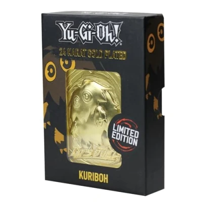 Abbildung von Fanattik KON YGO27G Yu Gi Oh Limitierte Auflage, 24 Karat vergoldet, Sammlerstück Kuriboh, Gold