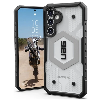 Abbildung von URBAN ARMOR GEAR Pathfinder Case für Samsung Galaxy S23 FE Hülle [Offiziell Designed for Zertifiziert, Wireless Charging kompatibel, Fallschutz nach Militärstandard] Ice (transparent)