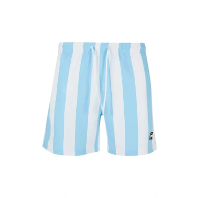 Abbildung von Urban Classics Pattern Badeshorts, Herren, Größe: 4XL, Balticbluebarstripe