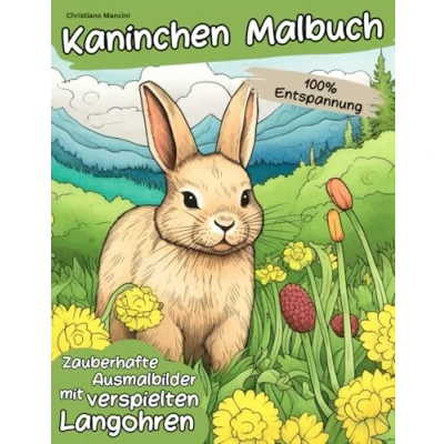 Abbildung von Das Kaninchen Malbuch: Zauberhafte Ausmalbilder mit verspielten Langohren
