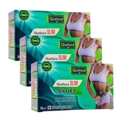 Abbildung von Qualuca, Silhouette Komplex 21 Tage Tee 3er Set 60 Teebeutel