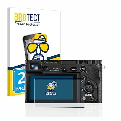 Abbildung von BROTECT Entspiegelungs Schutzfolie für Sony Alpha 5000/6000 / 6400 (2 Stück) Matte Displayschutz Folie, Anti Reflex, Fingerprint