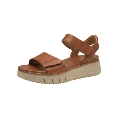Abbildung von Tamaris Plateausandalette, Damen, Größe: 40, Nut Schuhe
