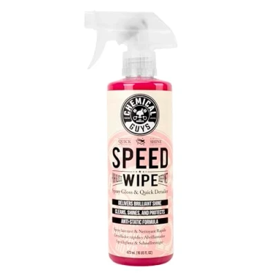 Abbildung von Chemical Guys WAC_202_16 Speed Wipe Quick Detailer, sicher für Autos, LKWs, SUVs, Motorräder, Wohnmobile und mehr, 473 ml, Kirschduft