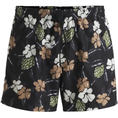 Abbildung von BOSS Badeshorts Piranha mit buntem Alloverdruck