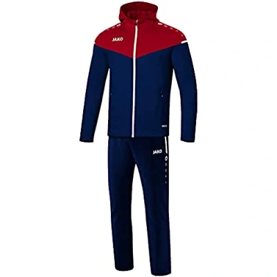 Abbildung von Jako Herren Präsentationsanzug Champ 2.0 mit Kapuze, Marine/chili rot, 3XL, M9620