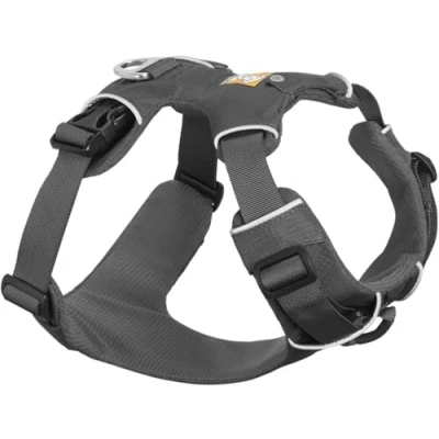 Abbildung von RUFFWEAR Front Range Hundegeschirr, Reflektierendes Gepolstertes Zerrfreies Zwielichtgrau, XXS