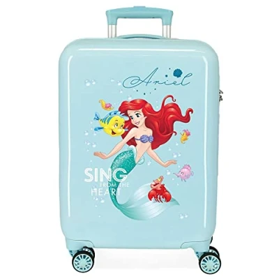 Abbildung von Disney Prinzessinnen Kabinenkoffer, Rosa, 38 x 55 20 cm, Borsa, 55.00 34.00 20.00 Ariel
