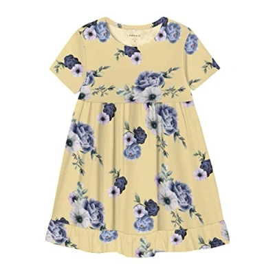 Abbildung von NAME IT Mädchen NMFHOLLY SS Dress Kleid, Double Cream, 104