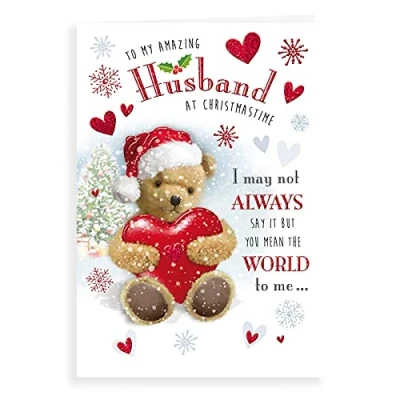 Abbildung von Niedliche Weihnachtskarte für Ehemann, 22,9 x 15,2 cm, Regal Publishing