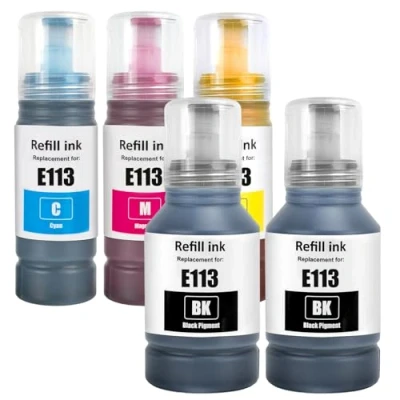 Abbildung von LAIPENG 113 Tinte Kompatibel mit Epson für Ecotank ET 16150 16600 16650 16680 5150 5160 5170 5800 5850 5880 Pro 15000 Drucker (BK*2/C/M/Y)