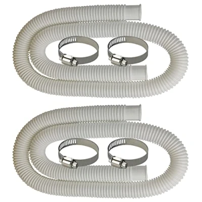 Abbildung von MEZYJIUCOM Pool Ersatzschlauch für oberirdische Pools Zubehör Poolpumpe 149,9 x 3,2 cm, Filter (2 Schlauch, 150 cm) (2)