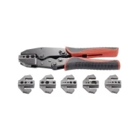 Abbildung von TOOLCRAFT PZ 505 818645 Crimpzange 7 Stück Koaxialstecker BNC, TNC, LWL Stecker RG6, RG8, RG11, RG58, RG59, RG62, RG174, RG179, RG213, RG8218