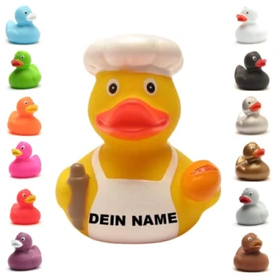 Abbildung von Badeente personalisierbar (Bäcker Ente)