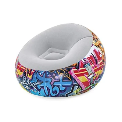 Abbildung von Bestway Graffiti Luftsessel, Bunt, 112 x 66 cm