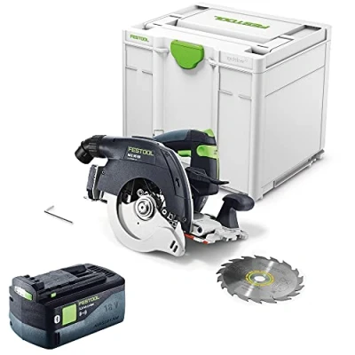 Abbildung von Festool Akku Handkreissäge HKC 55 EB Basic 5,0 (mit Akkupack, Kreissägeblatt, Innensechskantschlüssel), im Systainer